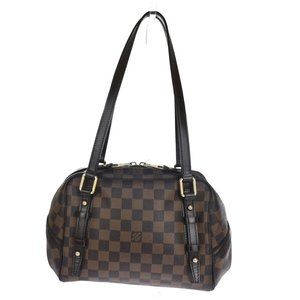 LOUIS VUITTON Rivington PM Shoulder Bag Damier Ebene Leather